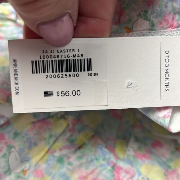 Janie and Jack 100048716 Baby Floral Ruffle Matching Set size 0-3 months NWT - Picture 12 of 14